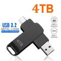 16TB USB 3.2 Flash Drives High Speed Transfer Metal Pendrive Memory Card Pendrive Flash Disk Memoria Waterproof Stick NEW